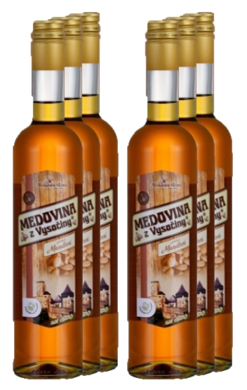 Mix 6 základních lahví - Včelařství Sláma Medovina z Vysočiny Velký "degustační set" 0,5 l